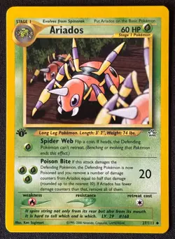 1st Edition Ariados - Neo Genesis - #27/111 - Vintage Pokemon Card 2000 WOTC - Image 1