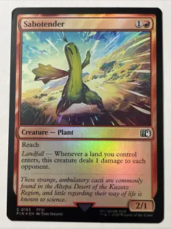 Magic the Gathering - Sabotender Foil 153 - Image 1