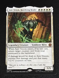 MTG Universes Beyond: Spider-man Anti-Venom, Horrifying Healer 0001 NM Mythic - Image 1