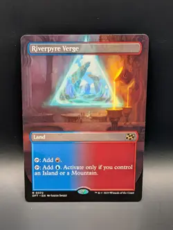 MTG - Riverpyre Verge - Non-Foil BORDERLESS - Land (R/U) - DFT #372 - Rare - Image 1