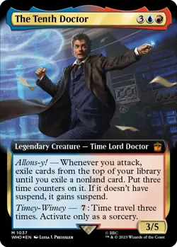 MTG Foil - The Tenth Doctor (Extended Art) (Surge Foil) - 1037 / NM / English - Image 1