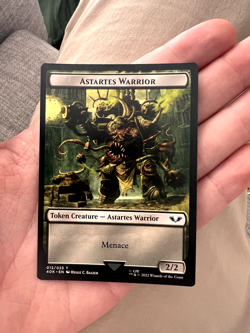 Plaguebearer of Nurgle/Astartes Warrior (012) Double-sided Token (Surge Foil) NM - Image 2