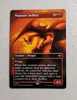 Magmatic Hellkite (Borderless) Tarkir: Dragonstorm Regular MTG - Image 1