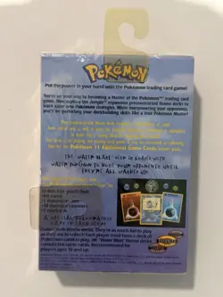 Pokemon Water Blast Theme Deck Jungle 1999 Factory Sealed - Image 2