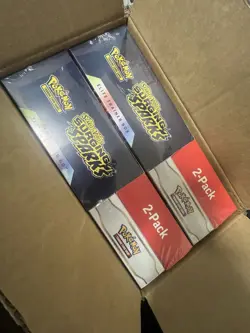 🔥(LOT OF TWO)🔥 Pokemon TCG Surging Sparks ETB + Booster Bundle Costco 2-Pack - Image 3