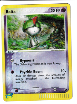 NM/LP Vintage 2003 Ralts EX Sandstorm 74/100 Reverse Holo Pokemon TCG - Image 1