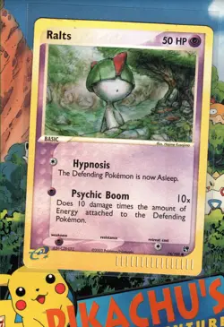 Pokemon TCG Ralts 74/100 Ex Sandstorm Reverse Holo LP - Image 1