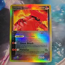 Team Magma's Groudon (Reverse Holo)9/95 EX Team Aqua Team Magma (MP) Pokemon TCG - Image 1