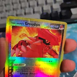 Team Magma's Groudon (Reverse Holo)9/95 EX Team Aqua Team Magma (MP) Pokemon TCG - Image 3