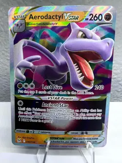 Pokemon TCG Aerodactyl VSTAR Sword & Shield - Lost Origin 093/196 Holo Ultra... - Image 1