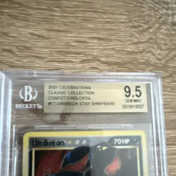 Pokemon Umbreon Star 017/017 POP Series 5 Ultra Rare Confetti Holofoil BGS 9.5 - Image 3