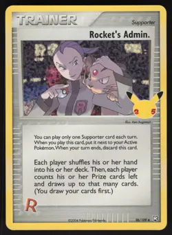 Rocket's Admin. 86/109 Pokemon TCG Celebrations Collection LP - Image 1