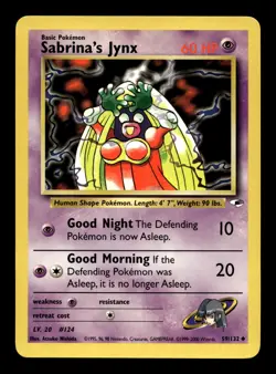 Sabrina's Jynx 59/132 Gym Heroes Unlimited Uncommon Pokemon TCG - Image 1
