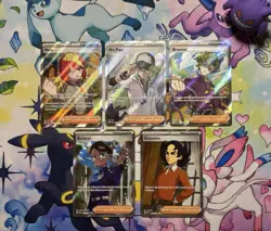 Pokemon Full Art Trainer Lot Of 5 NM Inc. N’s Plan - Image 1