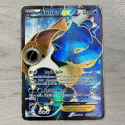 Pokemon Blastoise EX 142/146 XY Full Art Holo Ultra Rare - DMG - Image 1