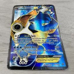 Pokemon Blastoise EX 142/146 XY Full Art Holo Ultra Rare - DMG - Image 3