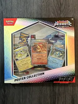 Pokemon TCG SV8.5 Prismatic Evolutions Poster Collection Box Factory Sealed - Image 1
