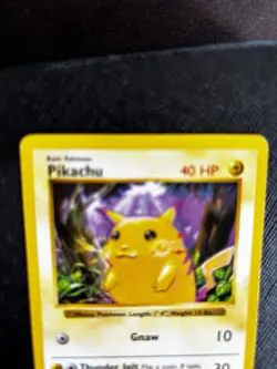 Pikachu 58/102 Yellow Cheeks Base Set Shadowless Vintage Pokemon WoTC 1999 LP - Image 3