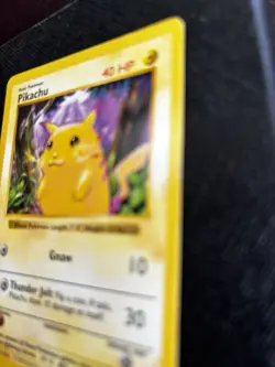 Pikachu 58/102 Yellow Cheeks Base Set Shadowless Vintage Pokemon WoTC 1999 LP - Image 5