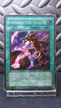 | Yugioh Inferno Fire Blast SOD-EN042 Ultimate Rare Soul Of The Duelist HP 🔥 | - Image 1