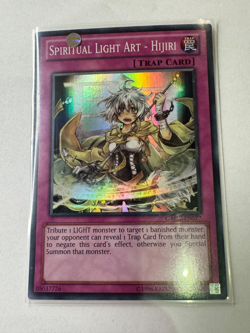 YUGIOH Spiritual Light Art - Hijiri Super Rare UNL Edition GAOV-EN077 - Image 1