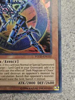 YuGiOh Dark Magician of Chaos YGLD‑ENC02 Ultra Rare NM/VLP – Legendary Decks - Image 4