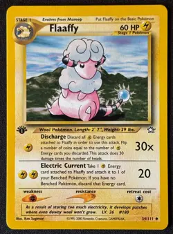 1st Edition Flaaffy - Neo Genesis - #34/111 - Vintage Pokemon Card 2000 WOTC - Image 1