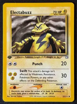 1st Edition Electabuzz - Neo Genesis - #33/111 - Vintage Pokemon Card 2000 WOTC - Image 1