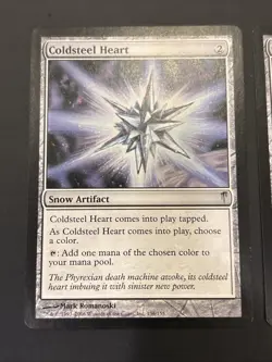 2x Coldsteel Heart Coldsnap MTG Magic UP NM - Image 2