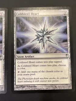 2x Coldsteel Heart Coldsnap MTG Magic UP NM - Image 3