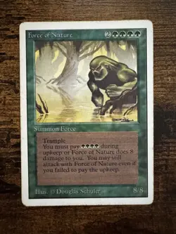 Force Of Nature Unlimited Edition Magic the Gathering MTG Vintage - Image 1