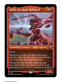 Laelia, the Blade Reforged - Foil Etched Modern Horizons 3 MTG - Image 1