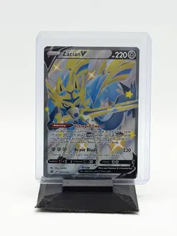 Pokemon TCG Zacian v SWSH Black Star Promos Holo Card SWSH292 - Image 1