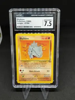 Pokemon TCG Rhyhorn Jungle Card 61/64 - Image 1