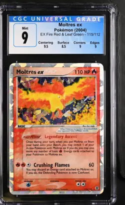 Moltres ex Pokemon (2004) EX Fire Red & Leaf Green - 115/112 CGC 9 - Image 1