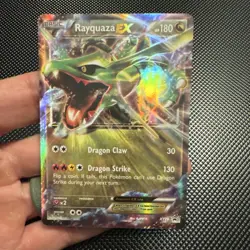 Pokemon Rayquaza EX Holo Card XY73 XY Set HP 180 Dragon 130 Attack Basic - Image 1