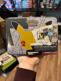 Pokemon TCG 25th Anniversary Celebrations Collector Chest Lunch Box Tin Sealed - Image 1