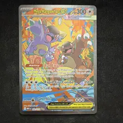Mega Kangaskhan EX 182/132 Rare Holo Full Art Pokemon Card Evolutions - Image 1
