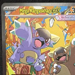 Mega Kangaskhan EX 182/132 Rare Holo Full Art Pokemon Card Evolutions - Image 4