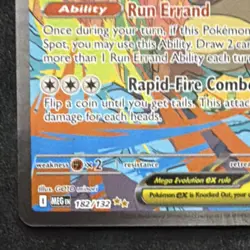 Mega Kangaskhan EX 182/132 Rare Holo Full Art Pokemon Card Evolutions - Image 5