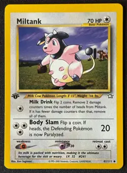 1st Edition Miltank - Neo Genesis - #41/111 - Vintage Pokemon Card 2000 WOTC - Image 1
