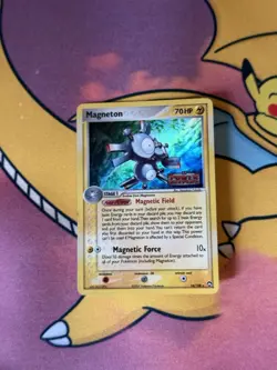 2007 Pokemon Ex Power Keepers Magneton 16/108 Holo Card LP - Image 1