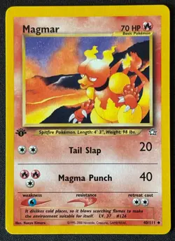 1st Edition Magmar - Neo Genesis - #40/111 - Vintage Pokemon Card 2000 WOTC - Image 1