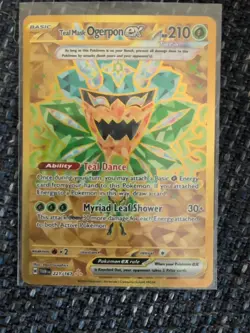 Pokemon TCG Teal Mask Ogerpon Card 221/167 Twilight Masquerade Gold - Image 1