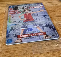 One Piece Monkey.D.Luffy College US Voyage Card P-055 *Original Sealed Pack* - Image 3