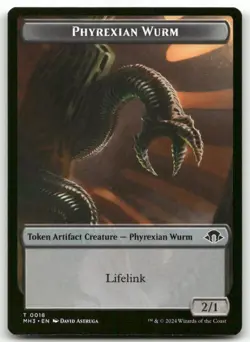 Phyrexian Wurm Token #18 MTG Modern Horizons 3 NM X1 - Image 1