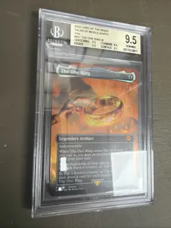 2023 MTG TALES OF MIDDLE-EARTH SCENE-FOIL #451 THE ONE RING BGS 9.5 Graded Slab - Image 2