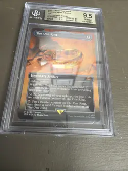 2023 MTG TALES OF MIDDLE-EARTH SCENE-FOIL #451 THE ONE RING BGS 9.5 Graded Slab - Image 4