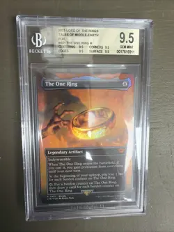 2023 MTG TALES OF MIDDLE-EARTH SCENE-FOIL #451 THE ONE RING BGS 9.5 Graded Slab - Image 5