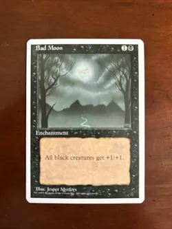 Bad Moon Fourth Edition MTG - Image 1